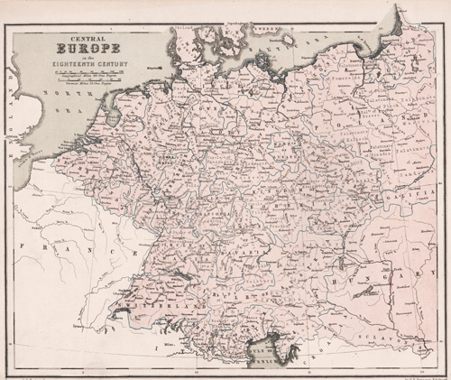 Central Europe in the Eighteenth Century 1855